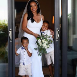 Bride and page boys